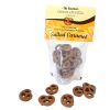 Salted caramel chocolate pretzels in a pouch