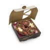 Mini Christmas shape chocolate pizza in open box