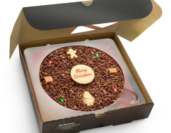 7" Christmas chocolate pizza