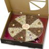 Chocolate pizza with get a pizza the action plaque