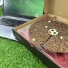 10" Football chocolate pizza