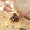 Building chocolate Christmas tree