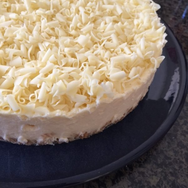 white chocolate cheese cake